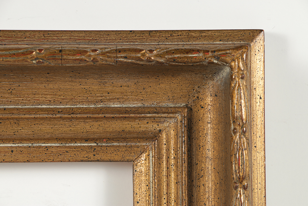 20.25" W x 16.25" H Vintage Husar Gilt and Gesso Frame