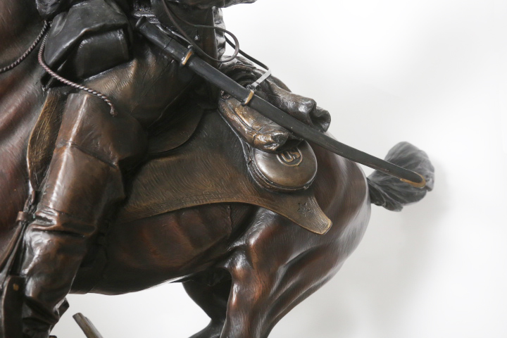 James N. Muir 2011 Cast Bronze Sculpture "The Last Horseman"