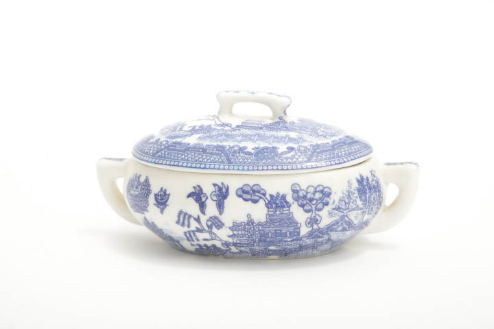 Japanese Children's "Blue Willow" Coffee or Tea Set