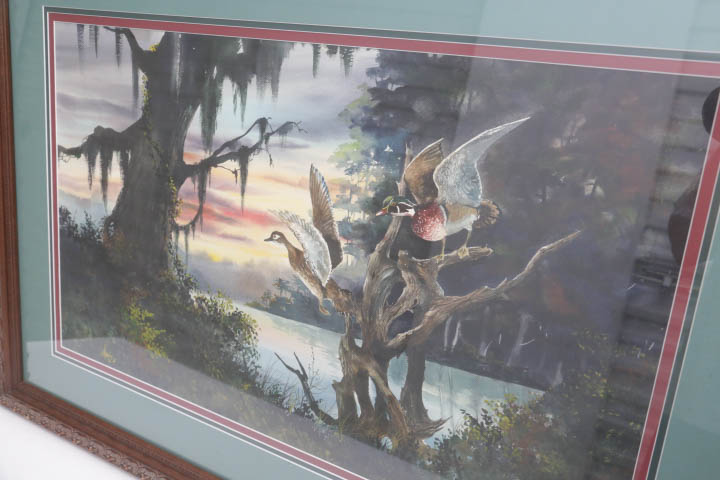 Giclee Print After Haynes Painting "Sunset Woodies"