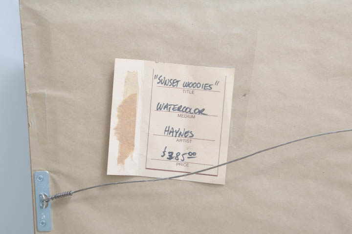 Giclee Print After Haynes Painting "Sunset Woodies"