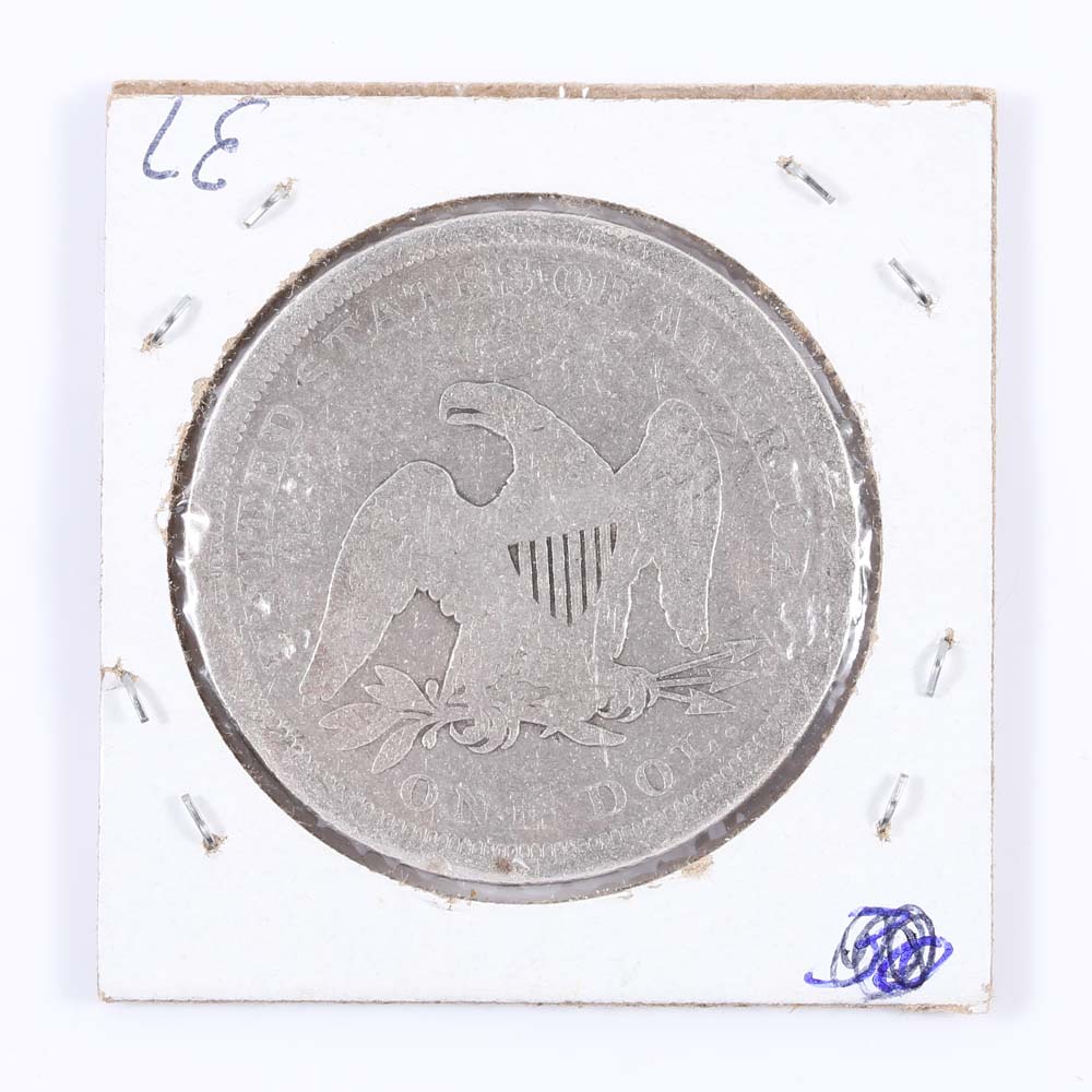 1843 Seated Liberty Silver Dollar