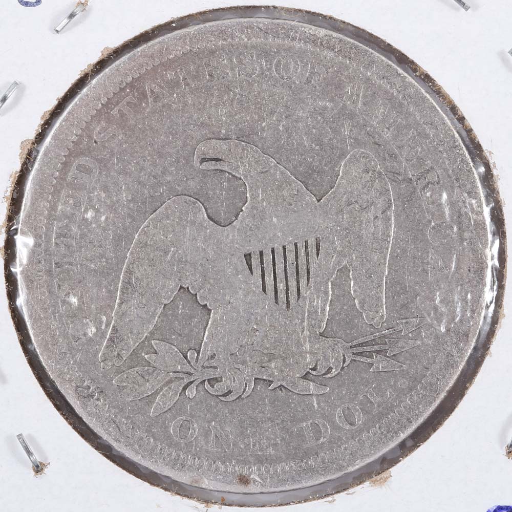 1843 Seated Liberty Silver Dollar