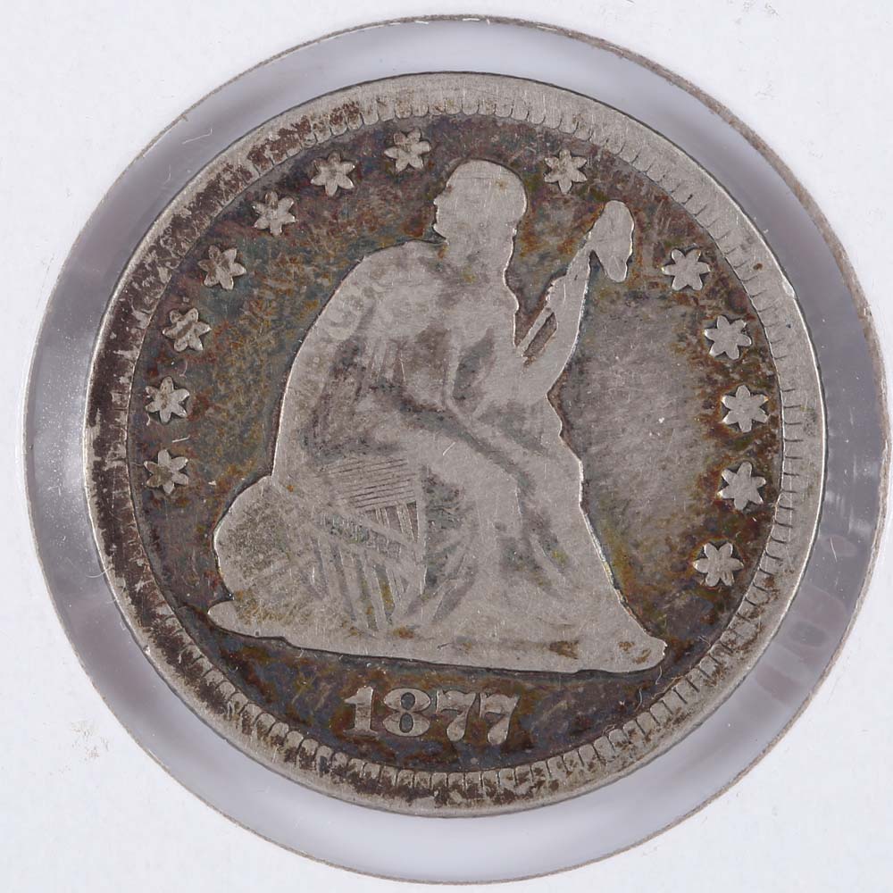 1877-CC Key Date Seated Liberty Dime