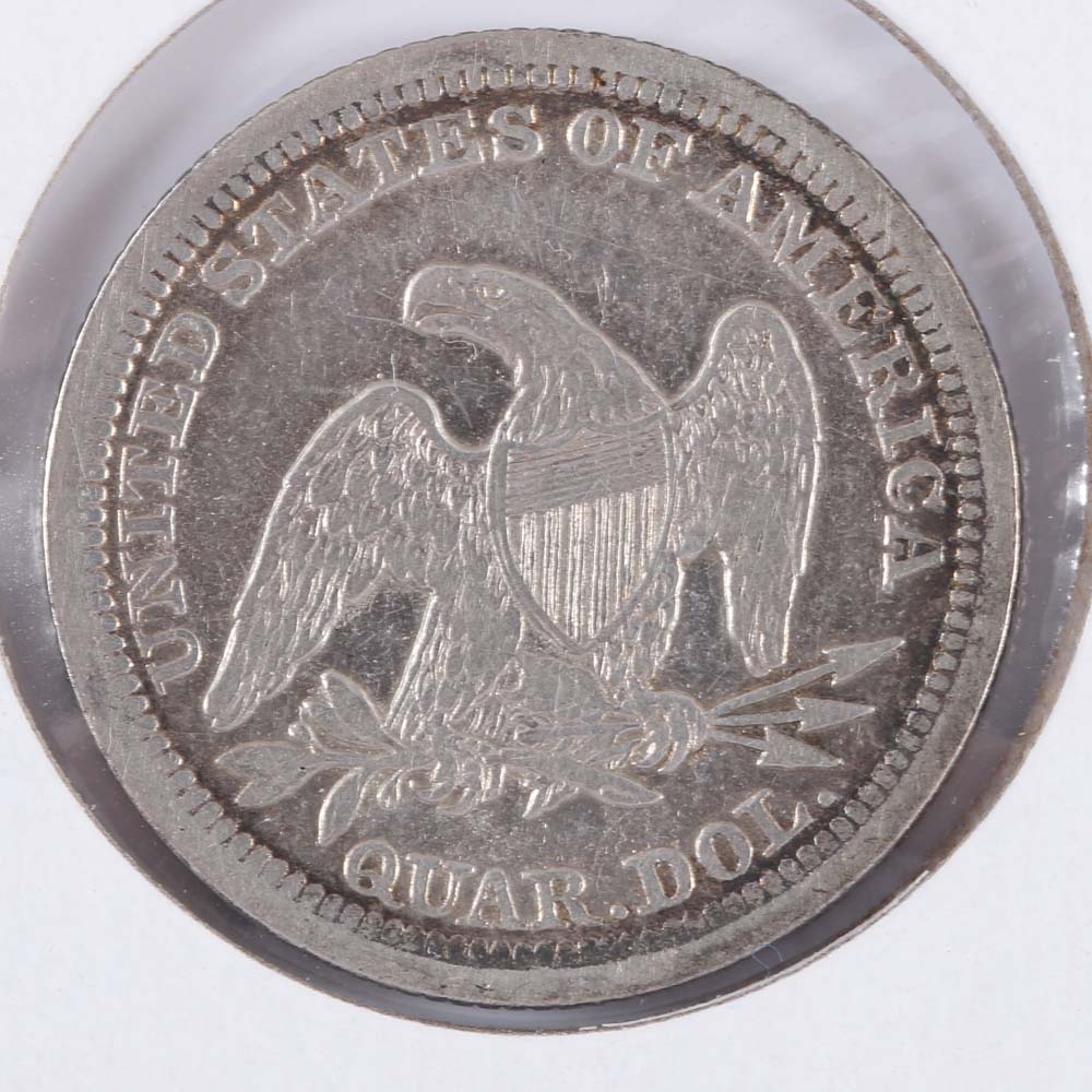 1854 Seated Liberty Quarter