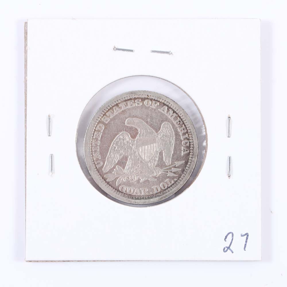 1854 Seated Liberty Quarter