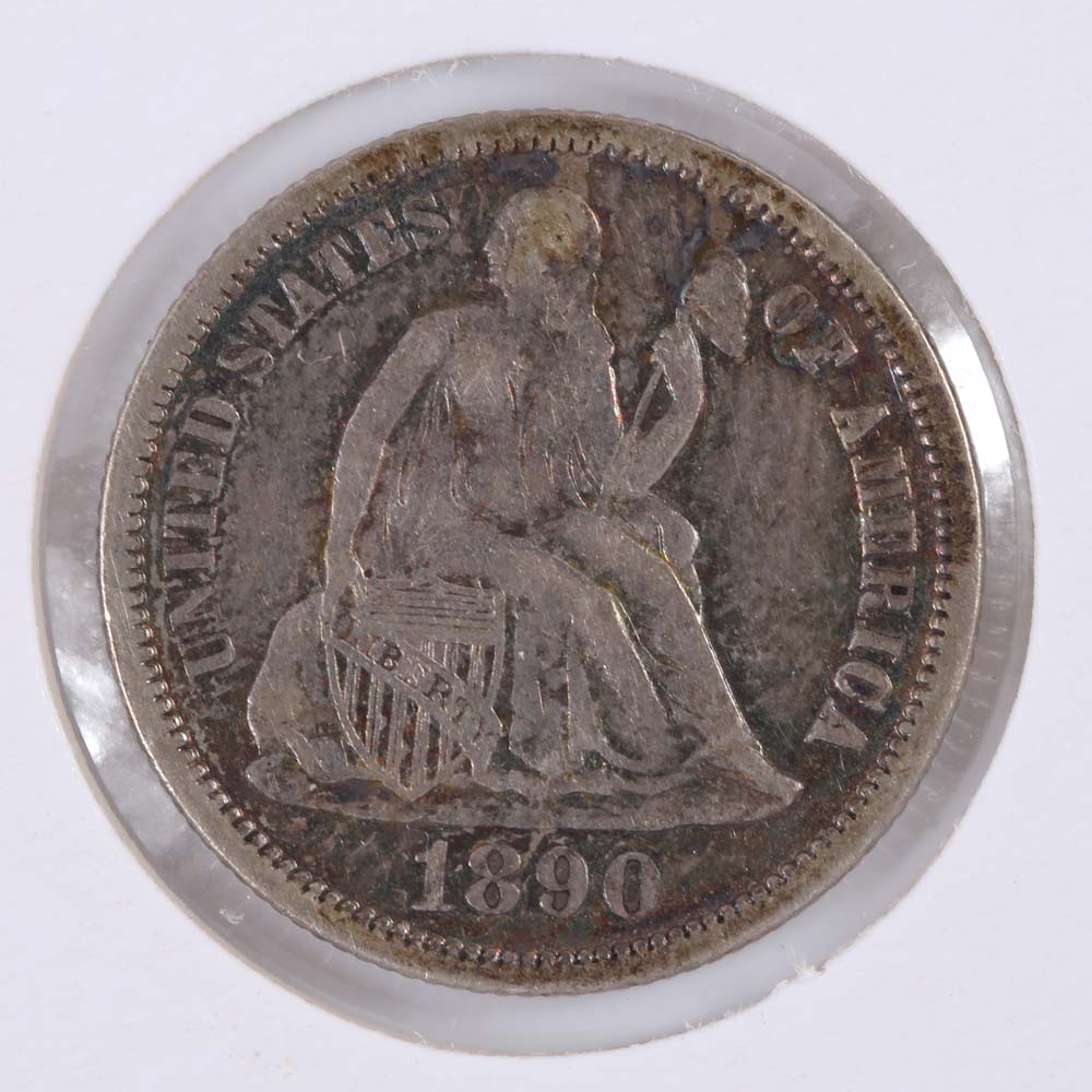 1890 Seated Liberty Dime