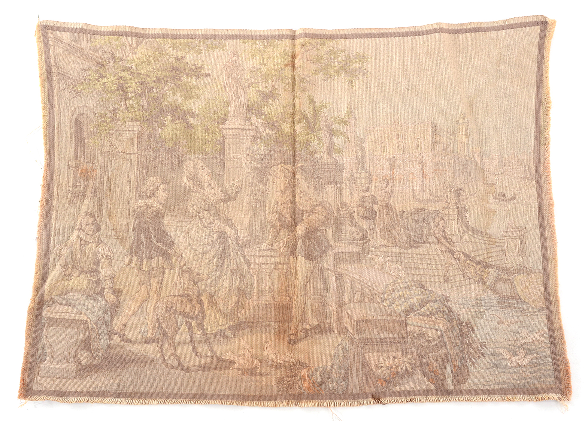 Belgian Romantic Themed Machine Woven Tapestry Panels