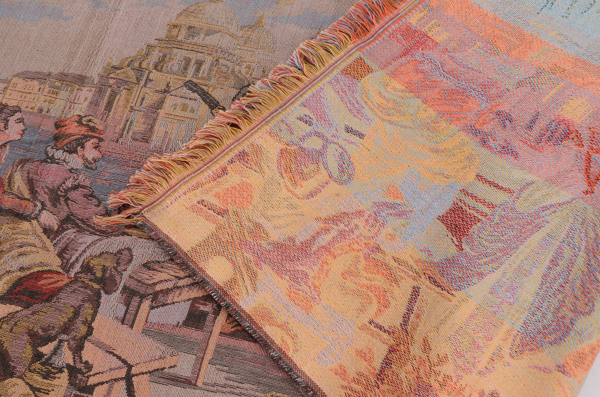 Vintage Venitian Style Machine Woven Tapestry Panels