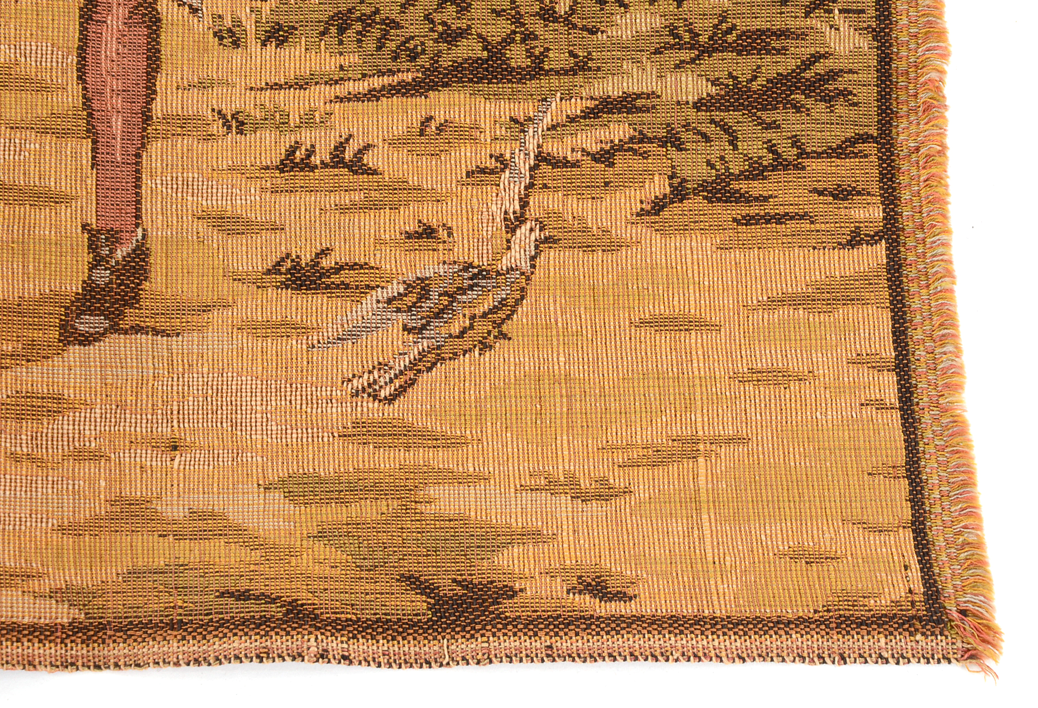 Three Romantic Garden Scene Machine Woven Tapestry Panels