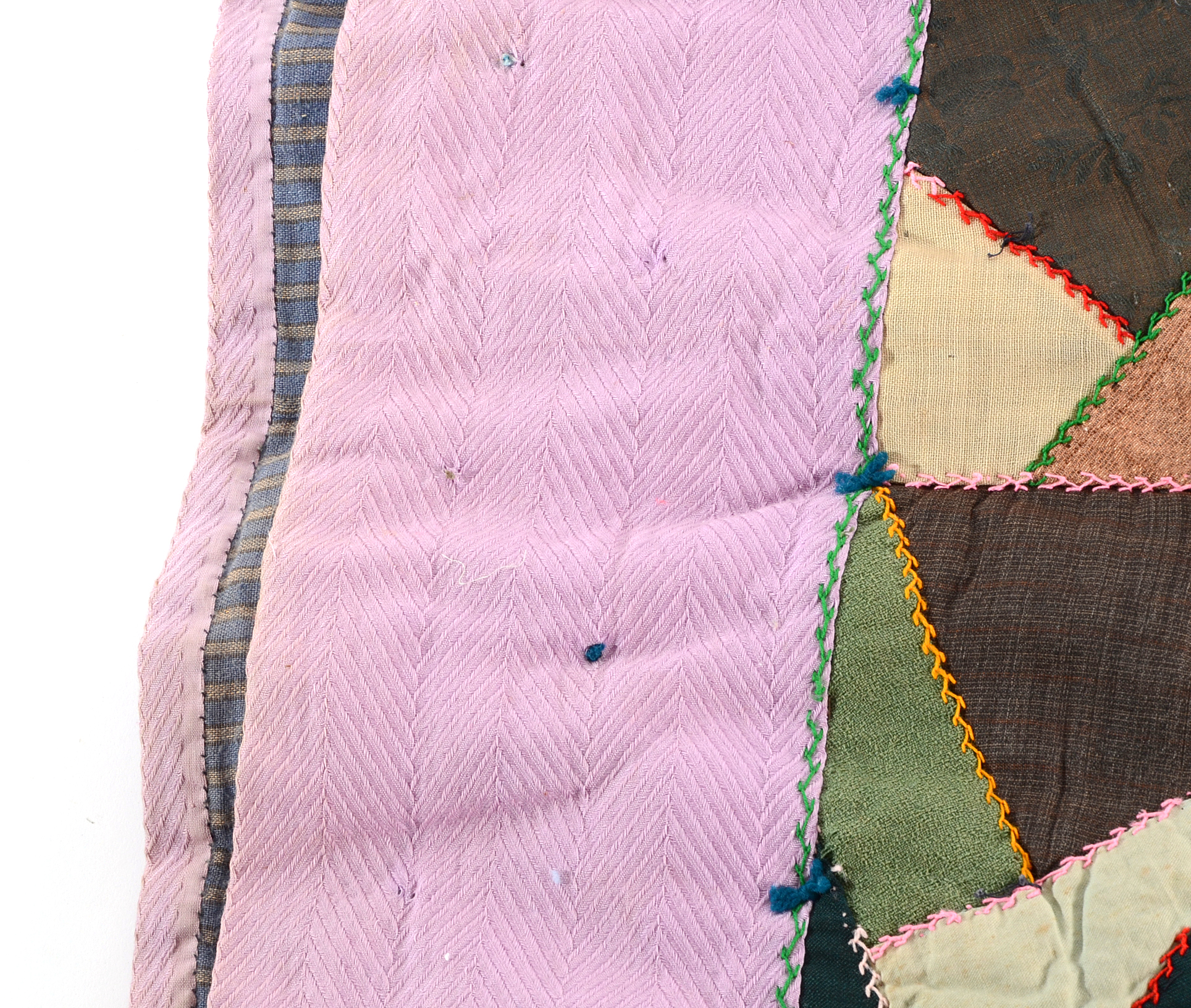 Vintage Hand-Crafted Crazy Quilt