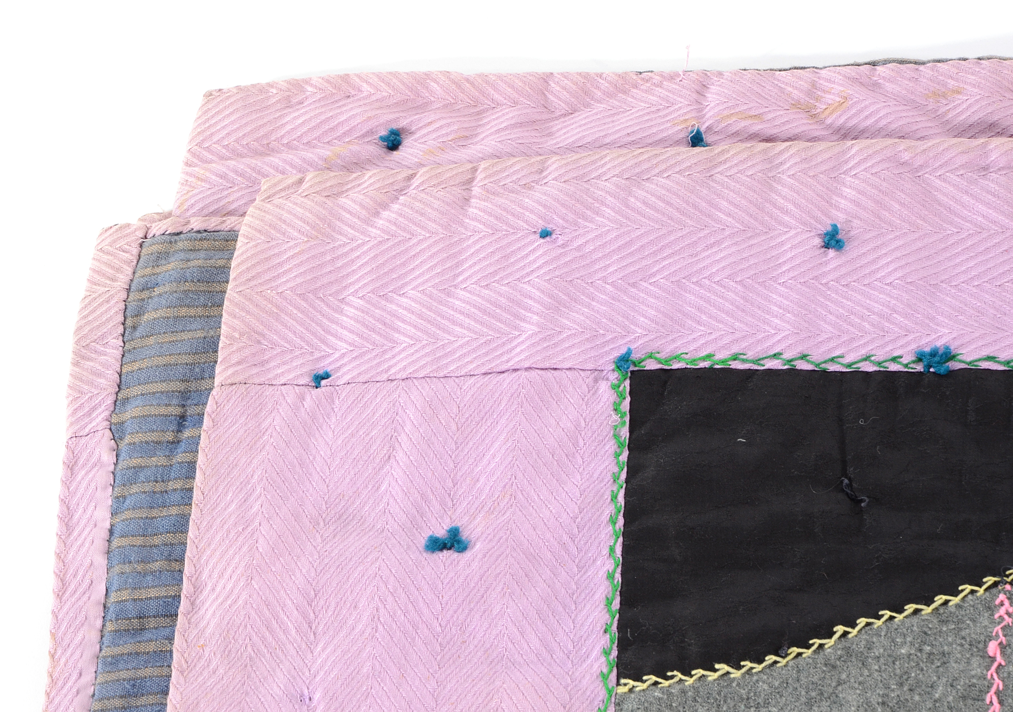 Vintage Hand-Crafted Crazy Quilt