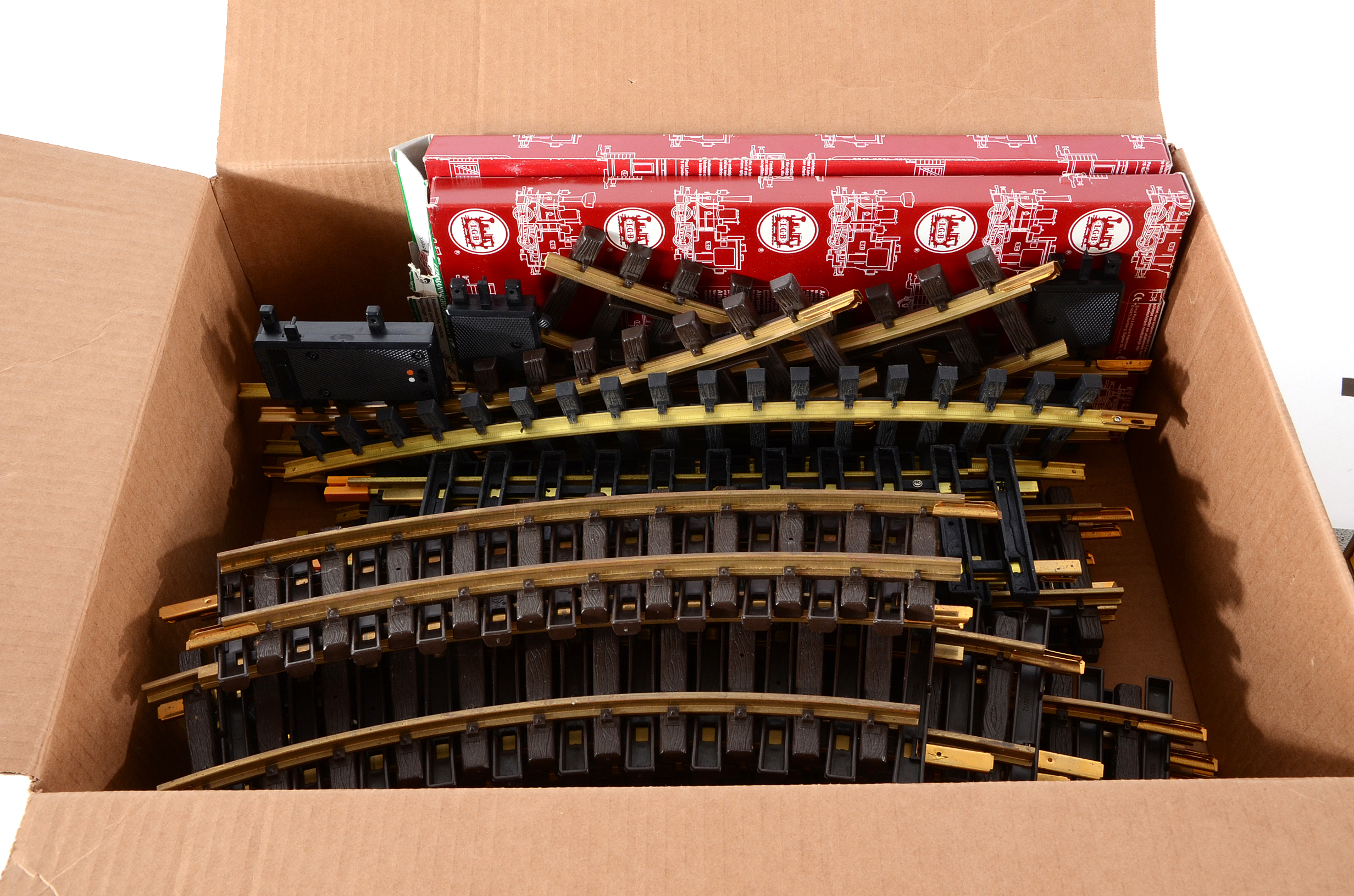 Collection of G Gauge Garden Scale Model Train Track and Depot