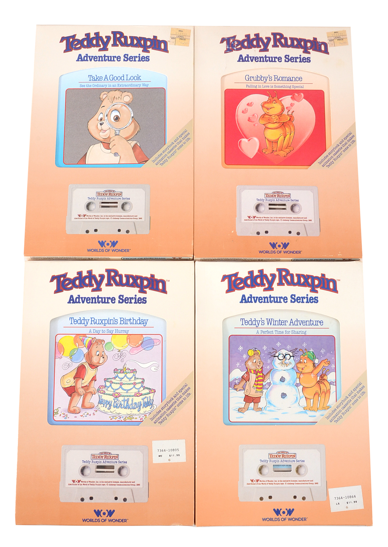 Teddy Ruxpin and Grubby Dolls with Lots of  Accessories