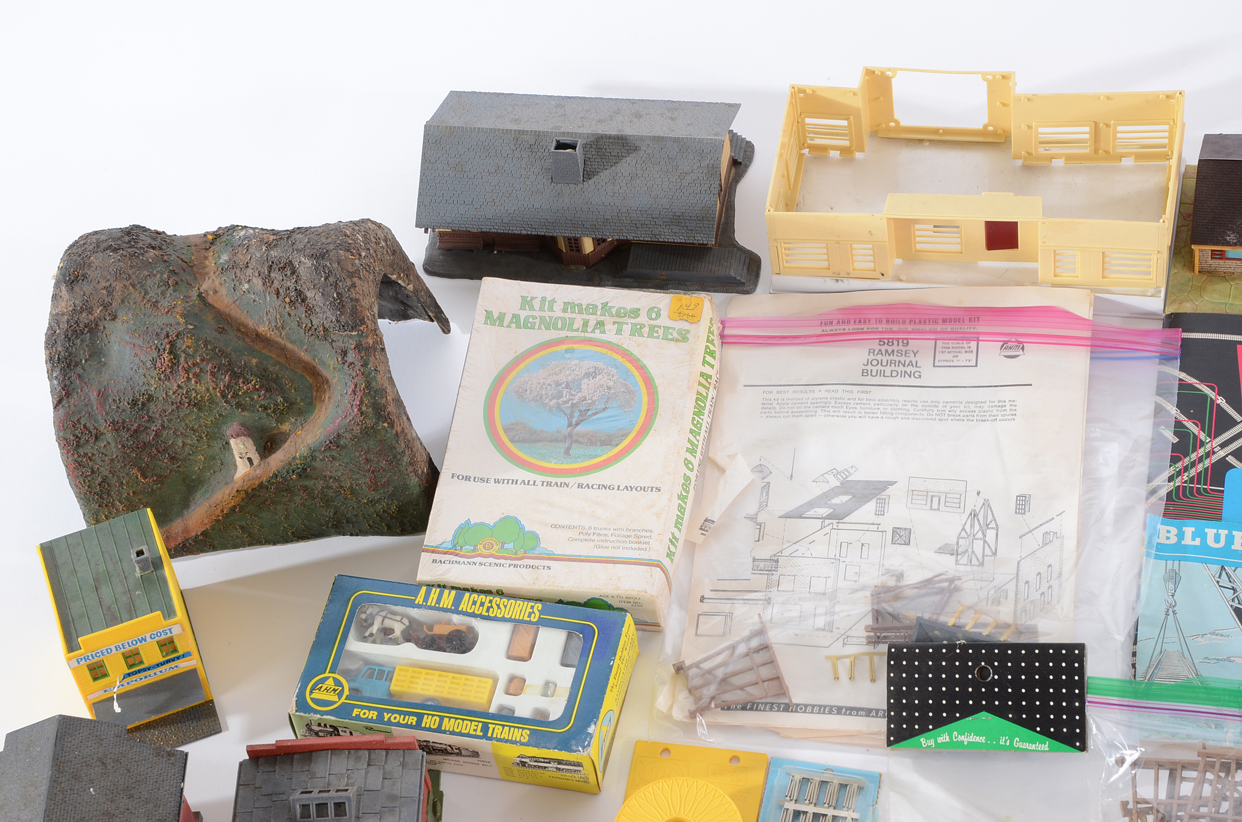 Collection of HO Gauge Train Buildings and Accessories