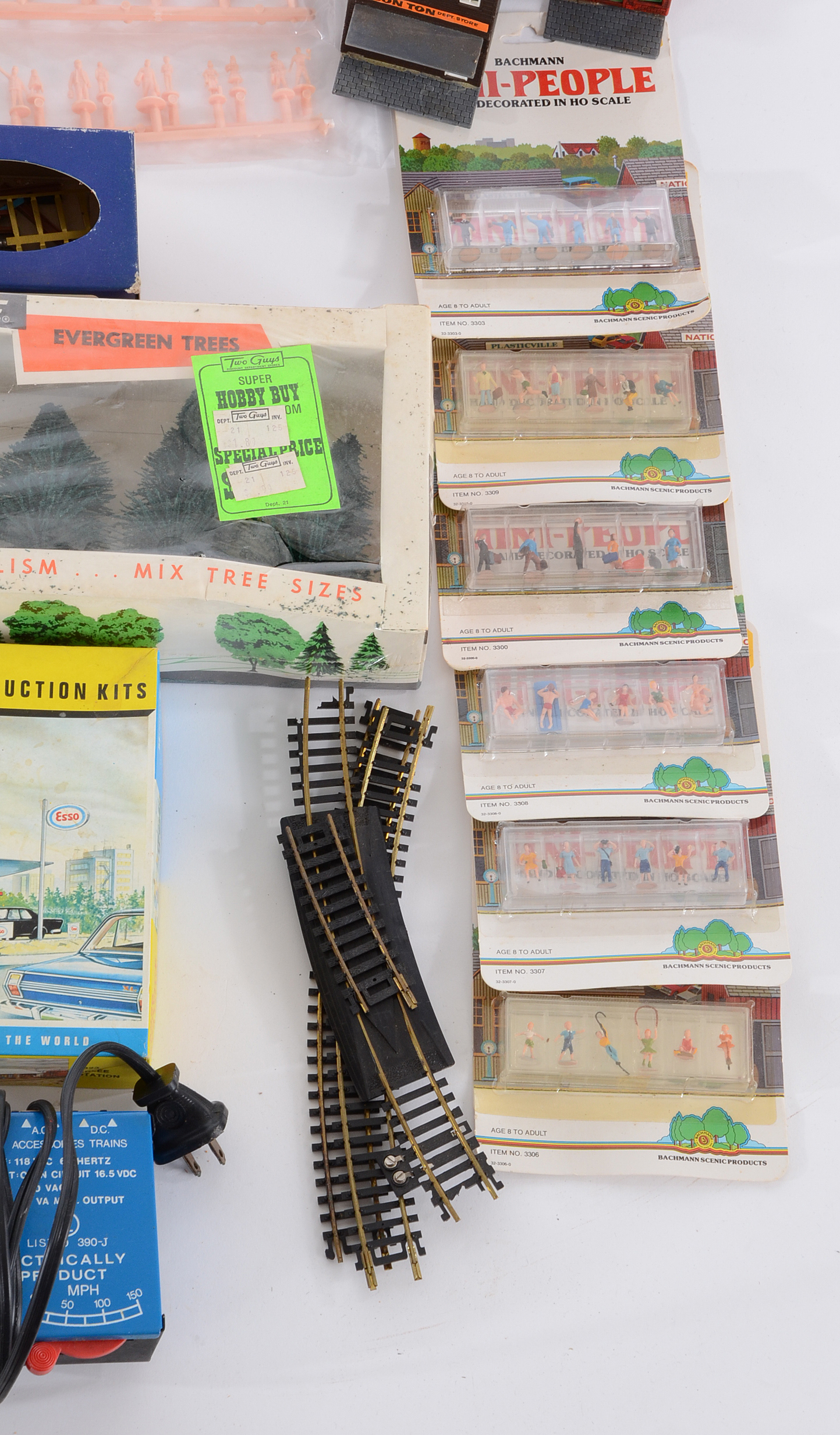 Collection of HO Gauge Train Buildings and Accessories