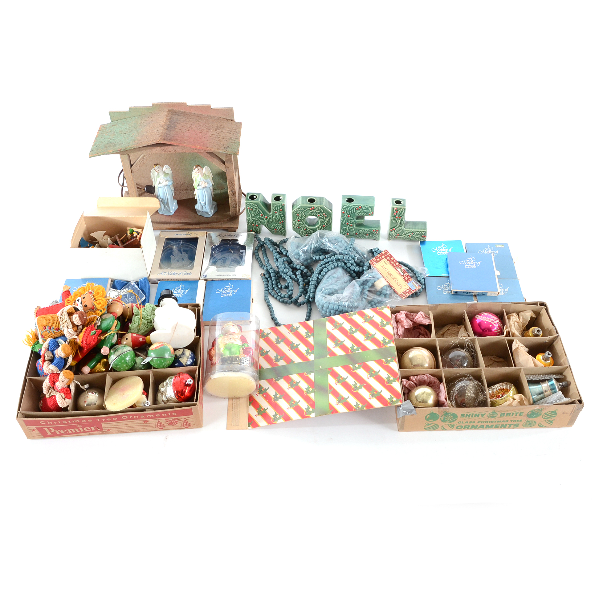 Vintage Christmas Holiday Ornaments and Decorations