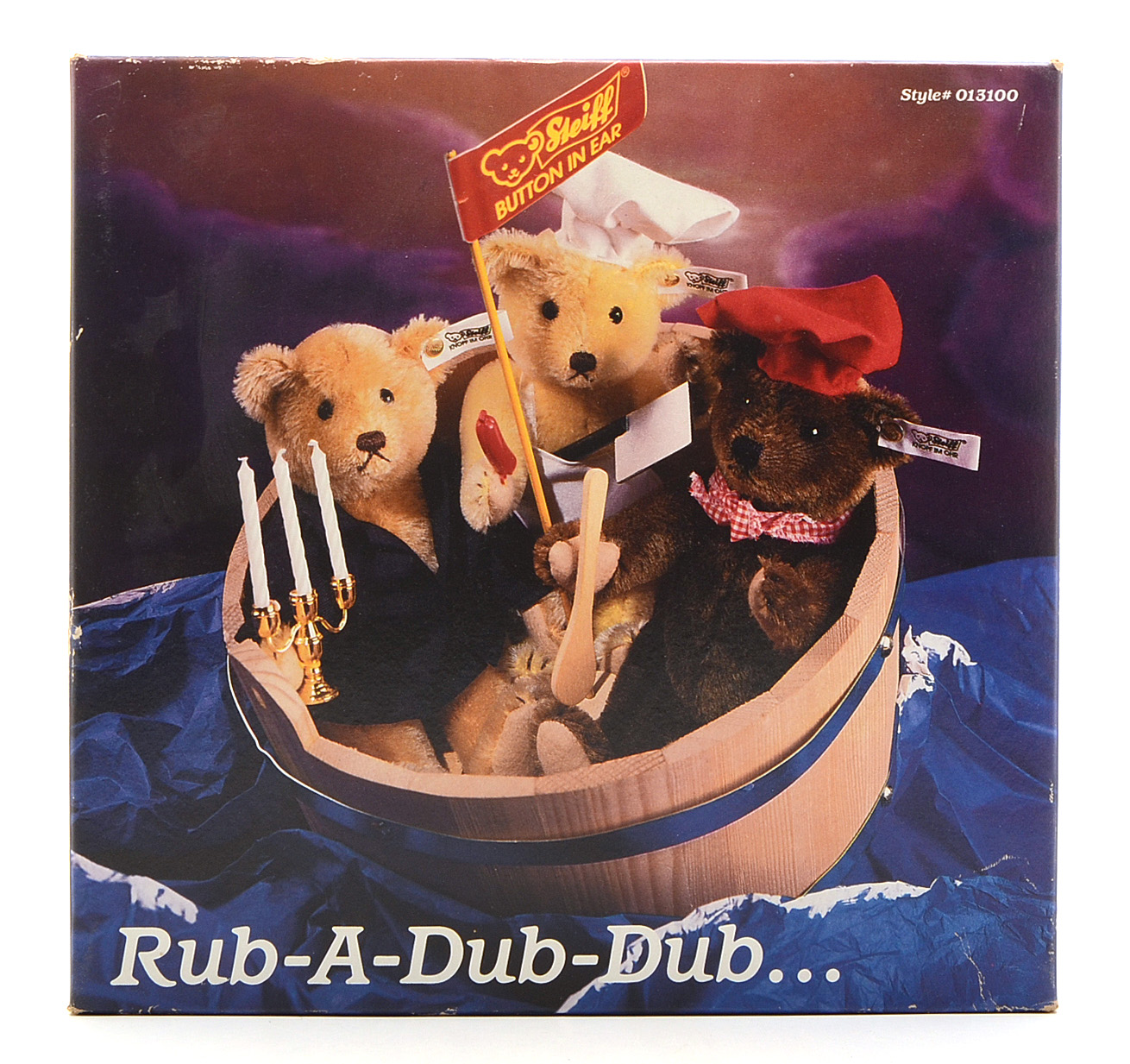Steiff Rub-A-Dub-Dub Bears in a Tub