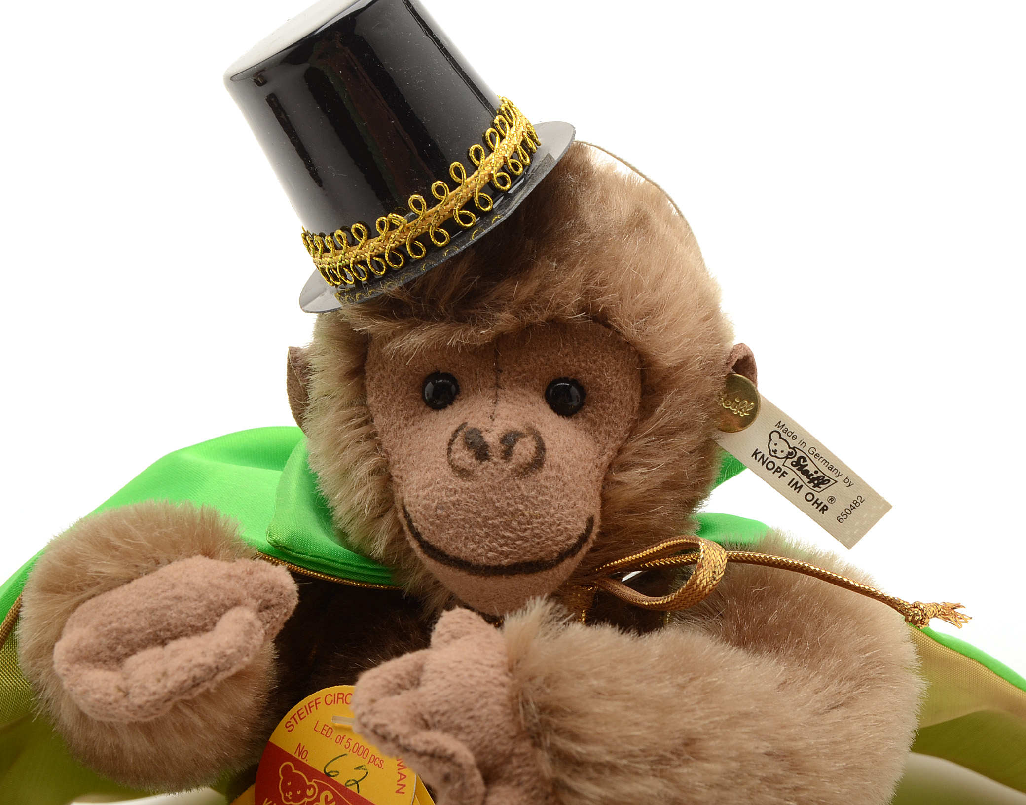 Steiff Circus Animals Lot of Three including Strong Man Gorilla