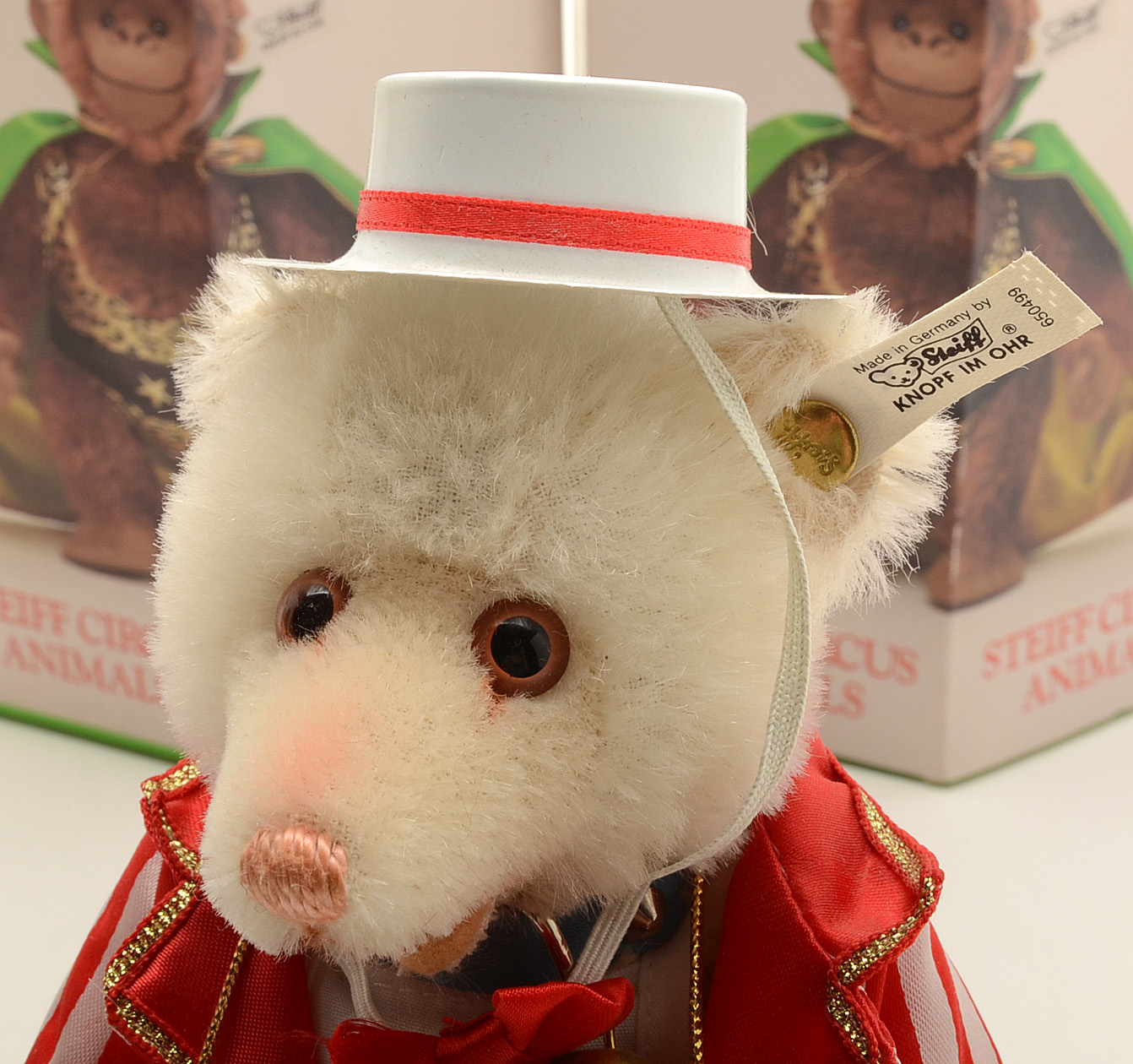 Steiff Circus Animals Lot of Three including Strong Man Gorilla