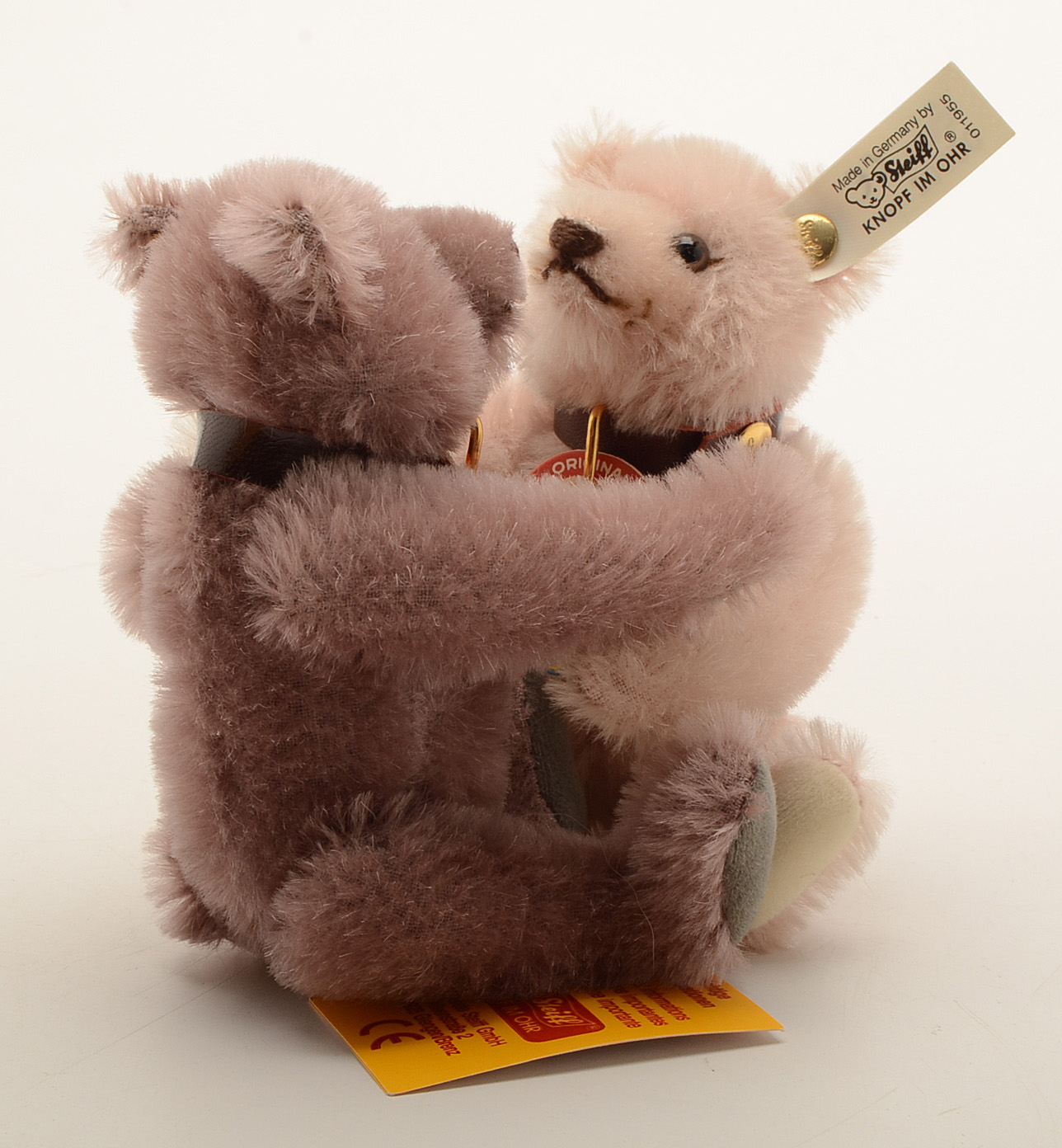 Steiff "Dicky Mauve" and "Dicky Rose" Doll Set