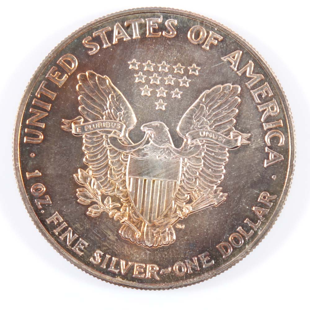 1987 and 1990 Silver Eagle Dollars