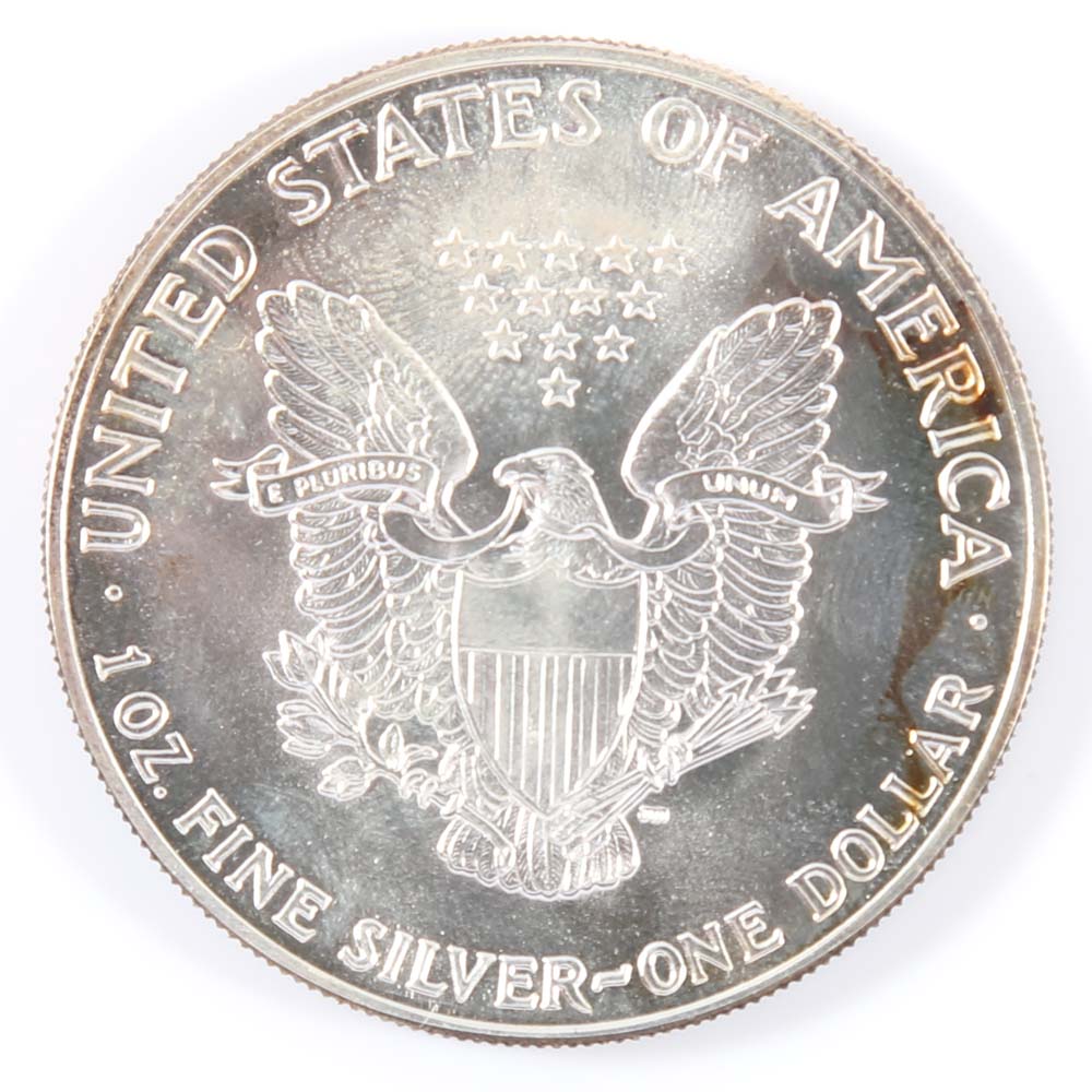 1987 and 1990 Silver Eagle Dollars