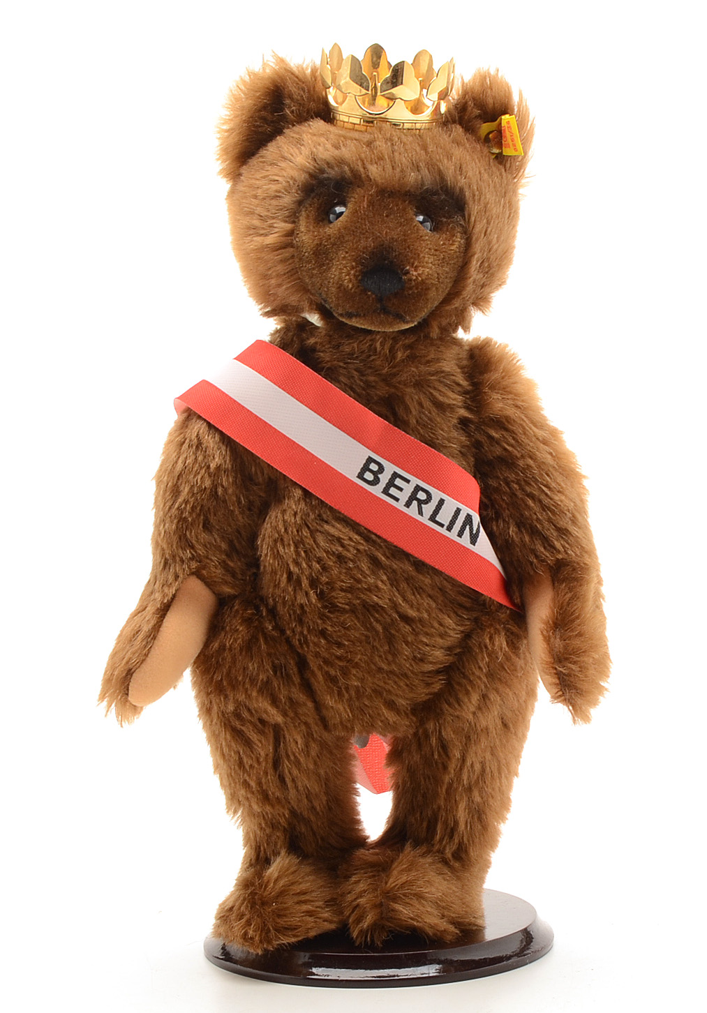 Steiff "Berlin Bear" with a 24 Carat Goldplated Crown with Pin