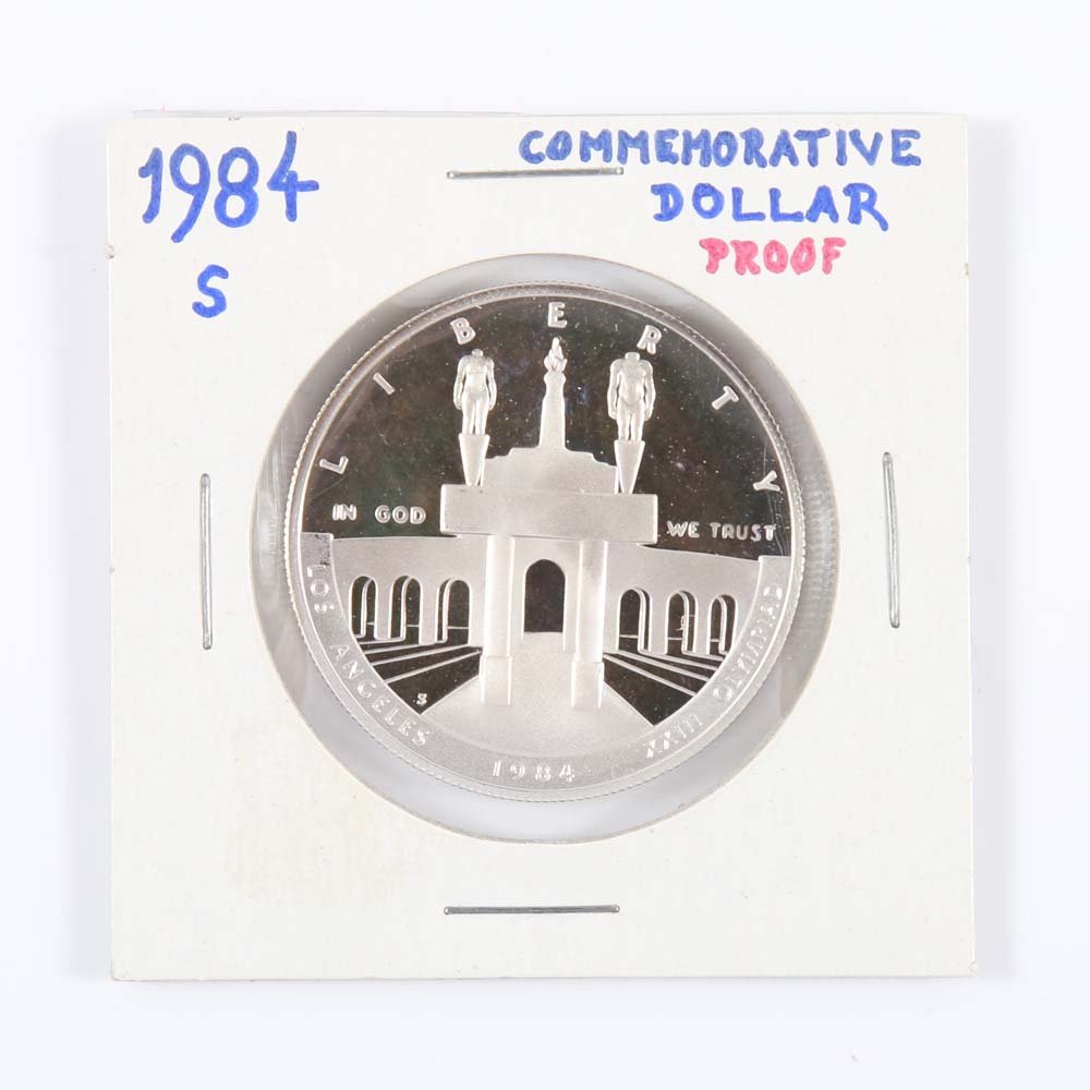 1984-S and 1989-S US Commemorative Silver Dollars