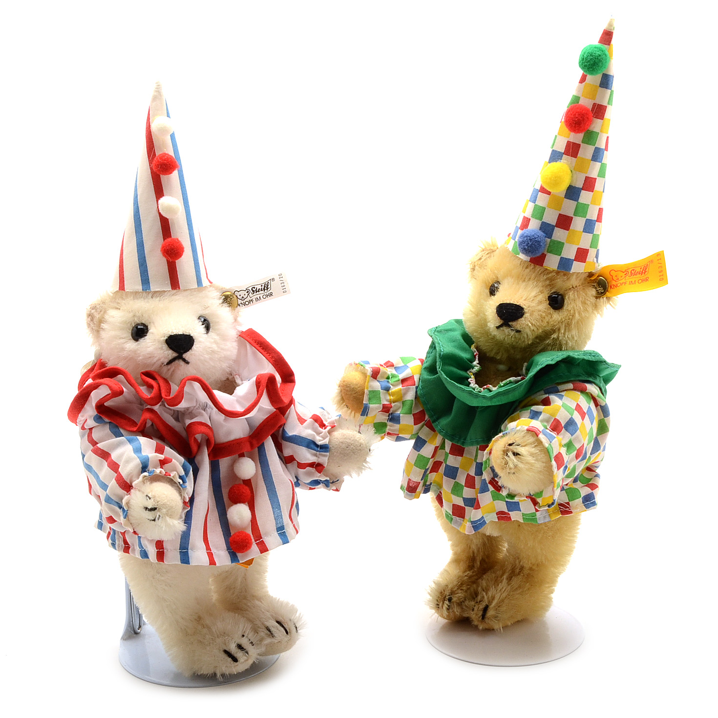 Pair of Steiff Clown Bears