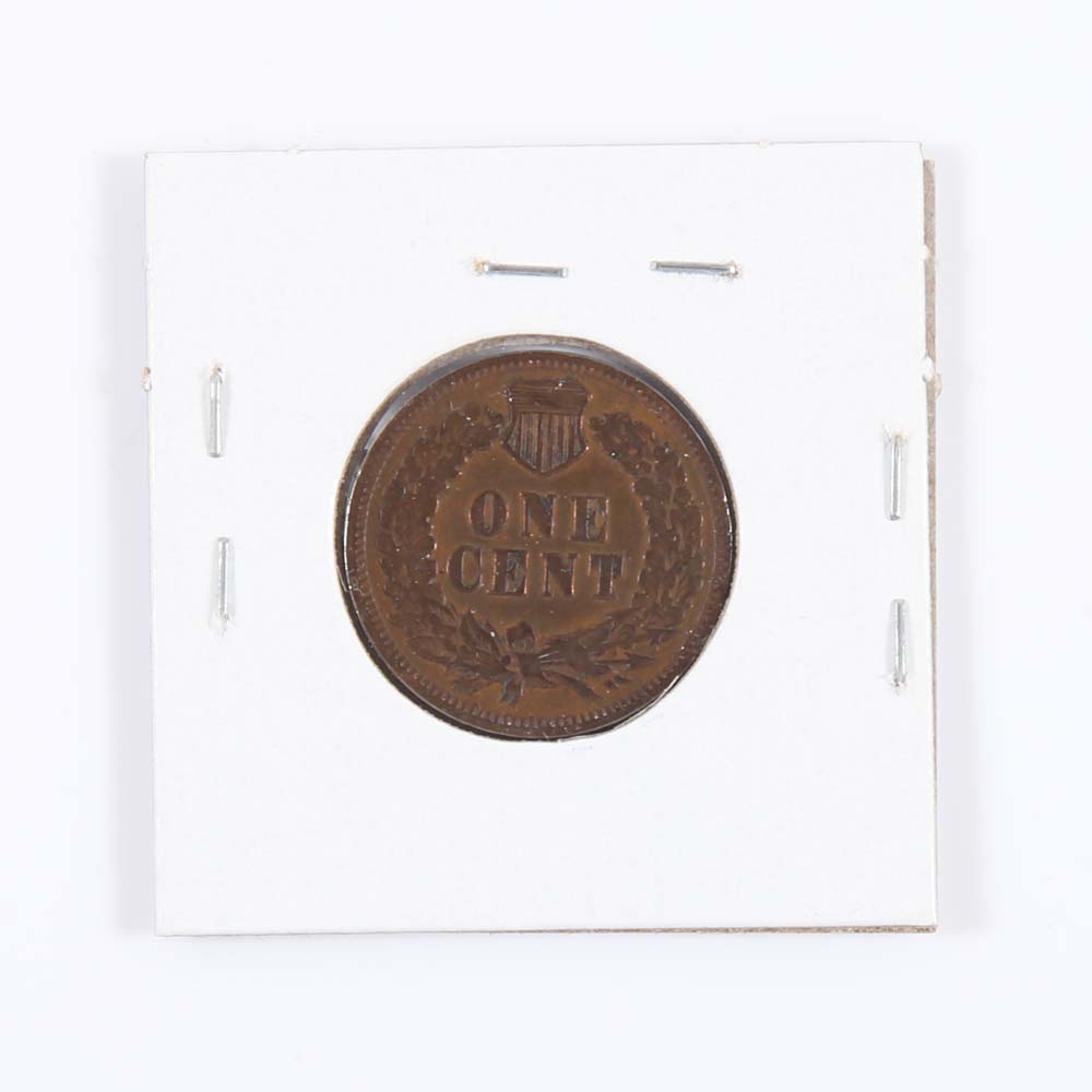 Eight 1901-1908 Indian Head Cents