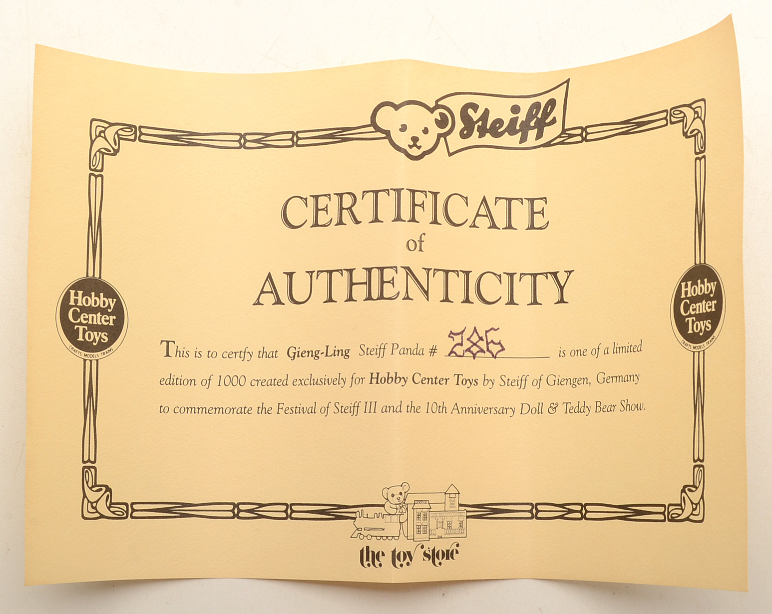 Steiff Official Replica 1938 Panda Bear and Friend