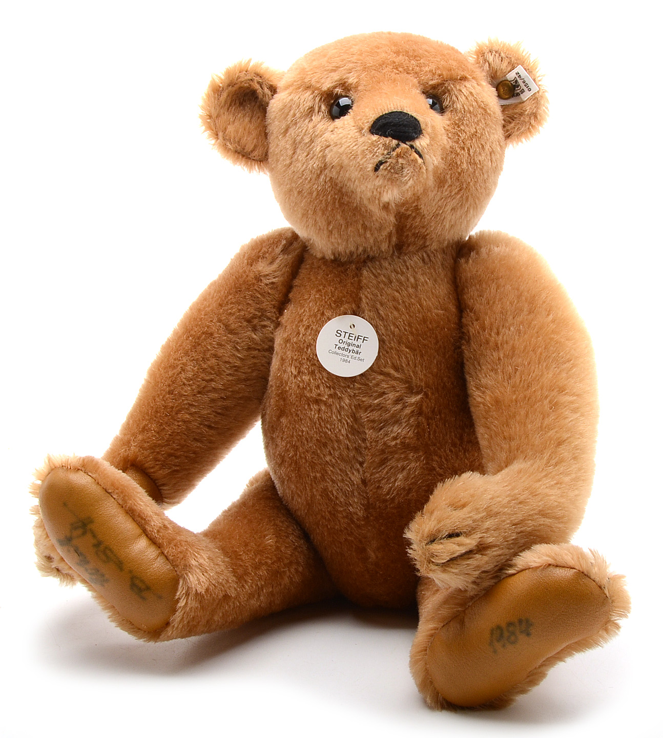 Steiff 1984 Cinnamon Mohair Teddy Bears Collector's Set of Four