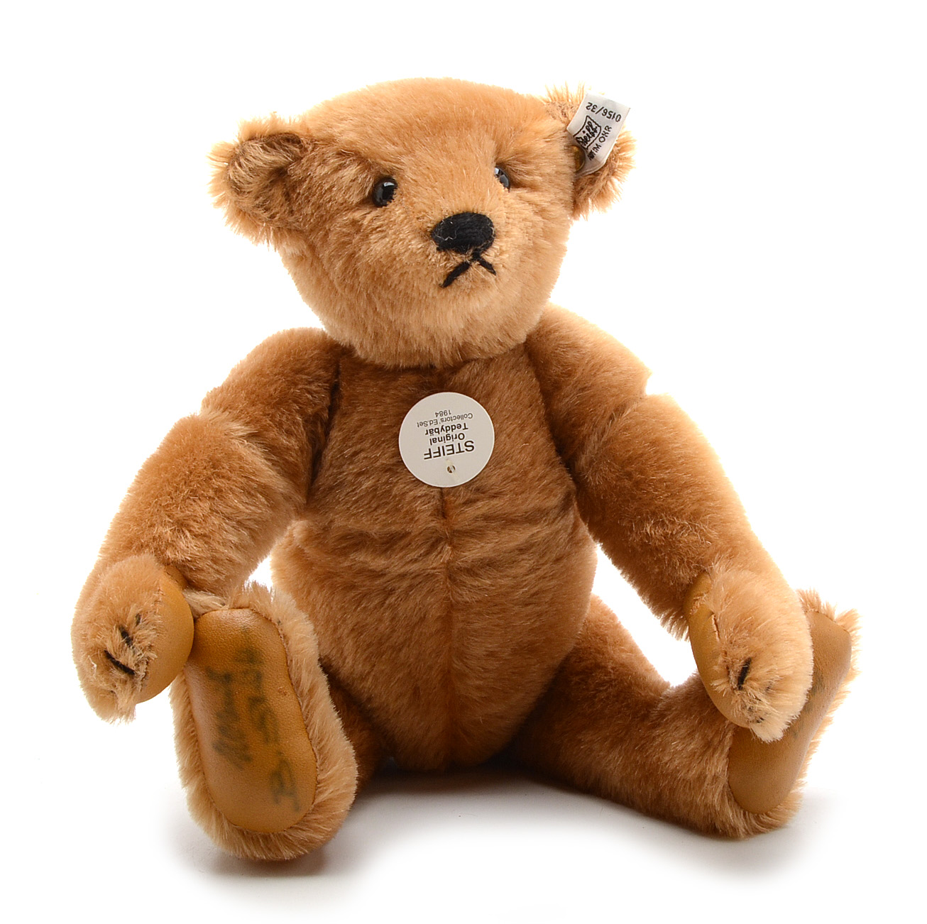 Steiff 1984 Cinnamon Mohair Teddy Bears Collector's Set of Four