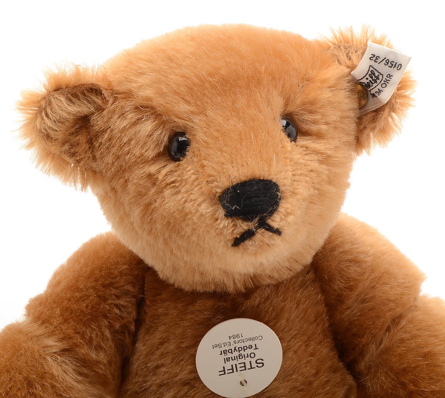 Steiff 1984 Cinnamon Mohair Teddy Bears Collector's Set of Four