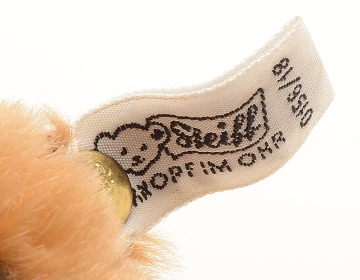 Steiff 1984 Cinnamon Mohair Teddy Bears Collector's Set of Four