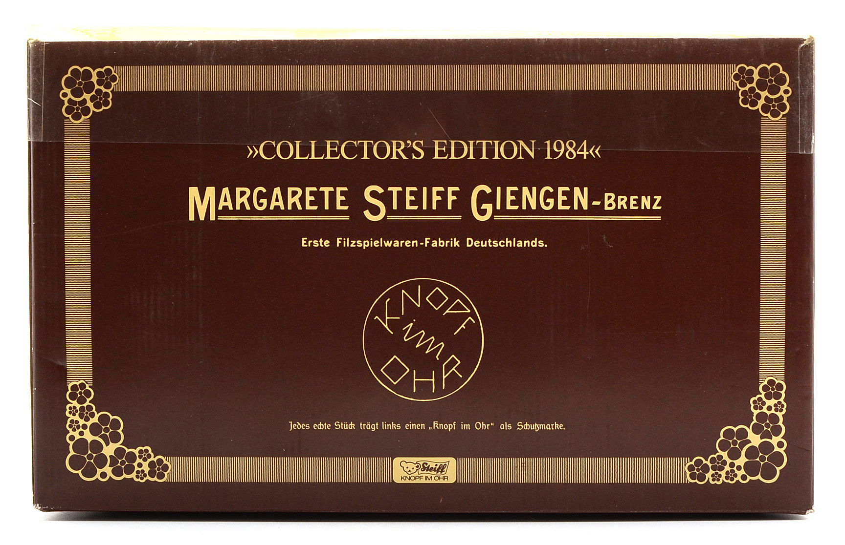 Steiff 1984 Cinnamon Mohair Teddy Bears Collector's Set of Four