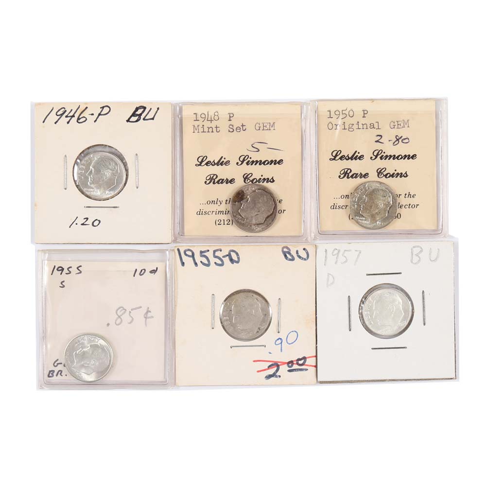 1946-1957 Uncirculated Dimes