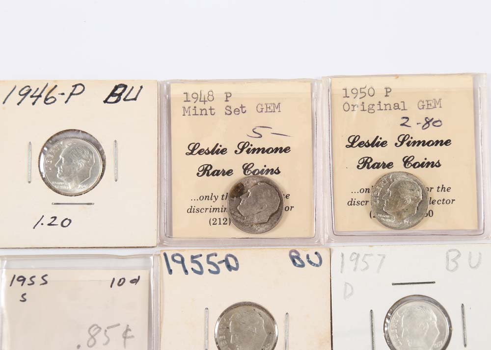1946-1957 Uncirculated Dimes