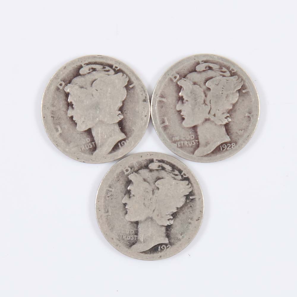 Roll of 1918-1945 Mercury Dimes