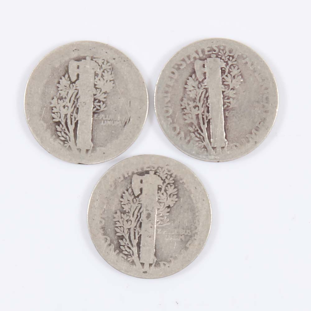 Roll of 1918-1945 Mercury Dimes