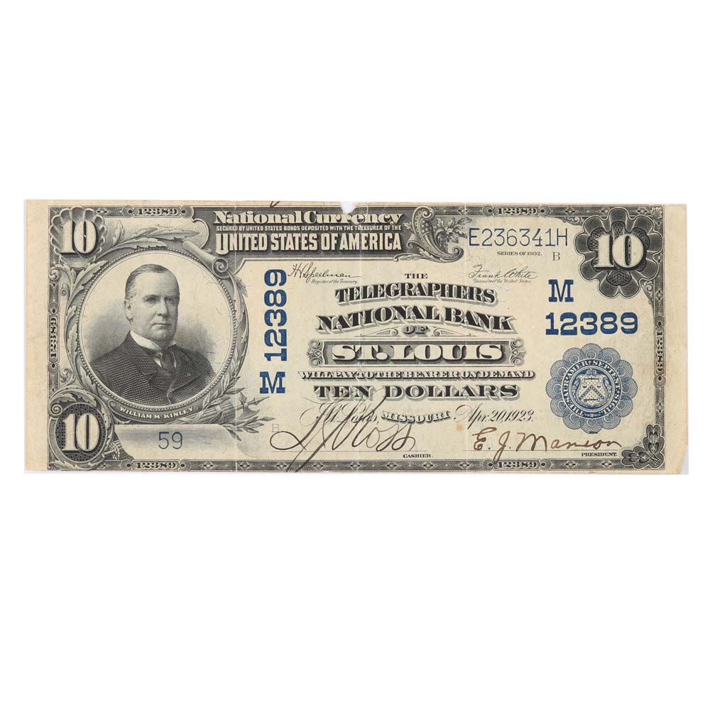 Series 1902 $10 National Bank of Saint Louis Note