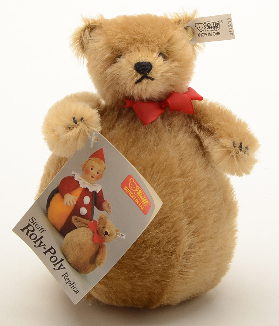 Steiff Special Edition Replica of "Roly Poly Bear and Clown Dolls
