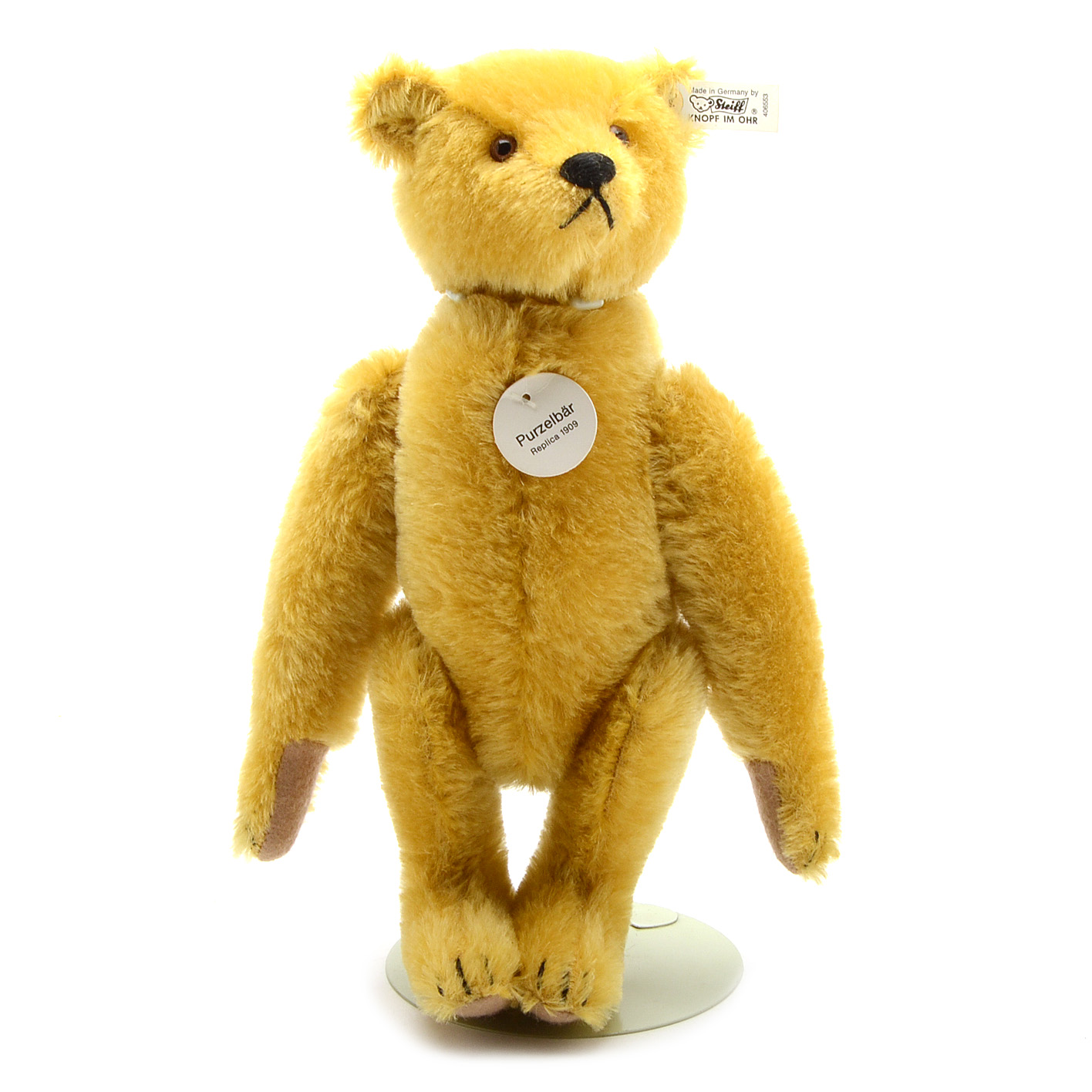 Steiff Official Replica of the 1909 Somersault Teddy with Clockwork Movement