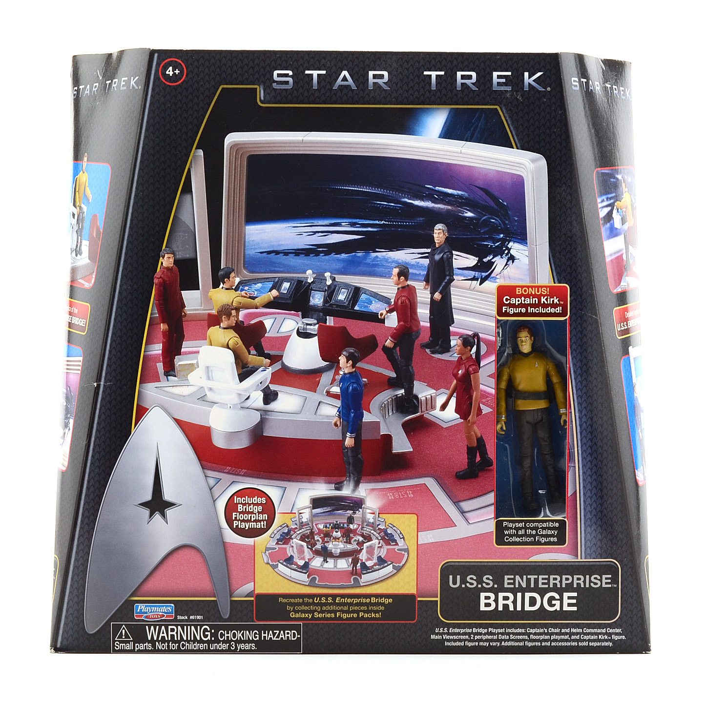 2009 “Star Trek” Enterprise Bridge Set with Kirk Figurine