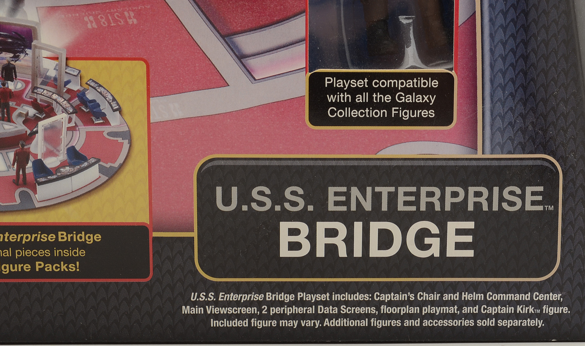 2009 “Star Trek” Enterprise Bridge Set with Kirk Figurine