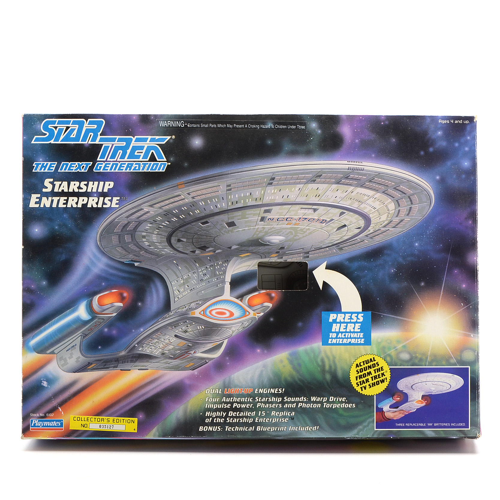 “Star Trek: The Next Generation” Enterprise Toy Ship