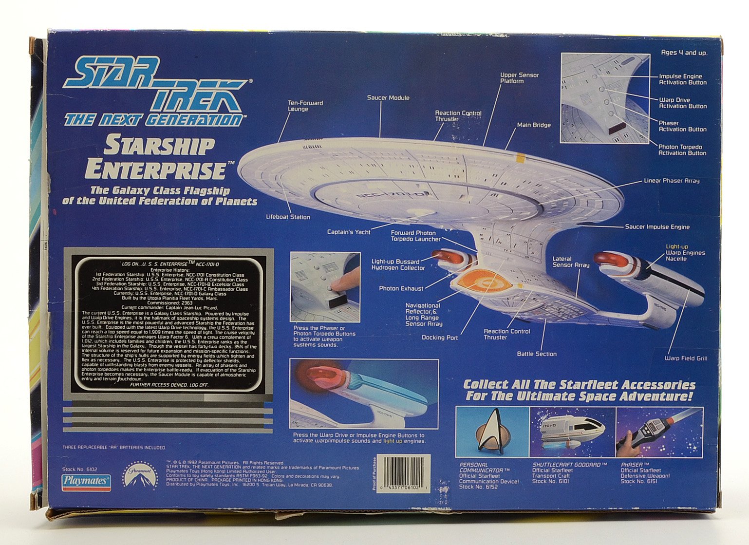 “Star Trek: The Next Generation” Enterprise Toy Ship