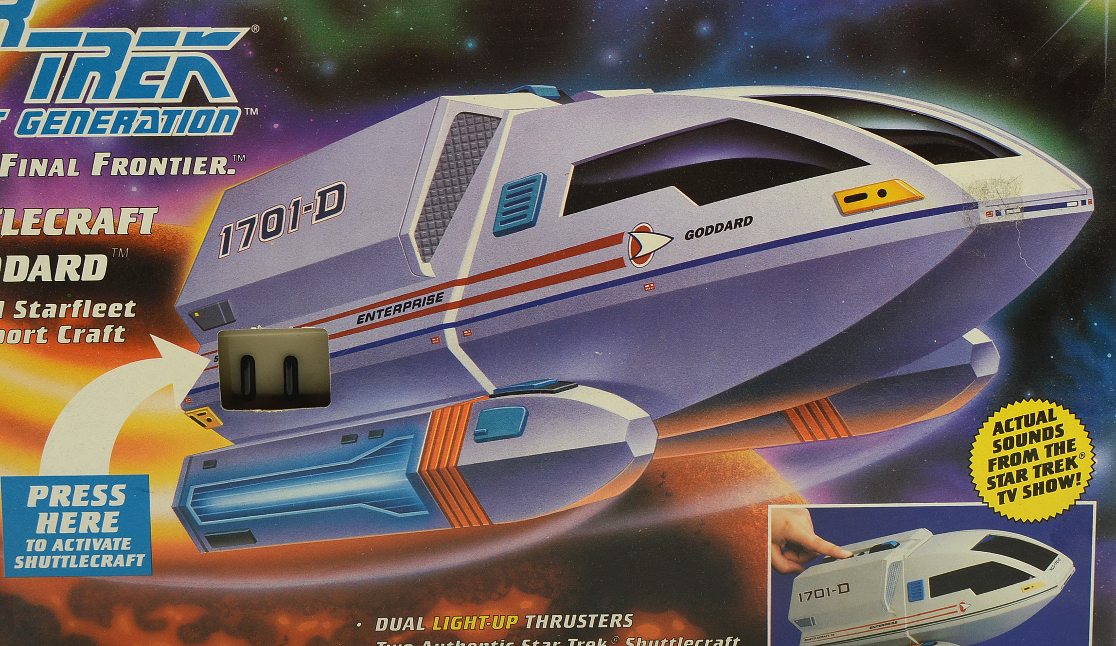 1992 "Star Trek" Shuttlecraft Goddard Vehicle Mint in Box