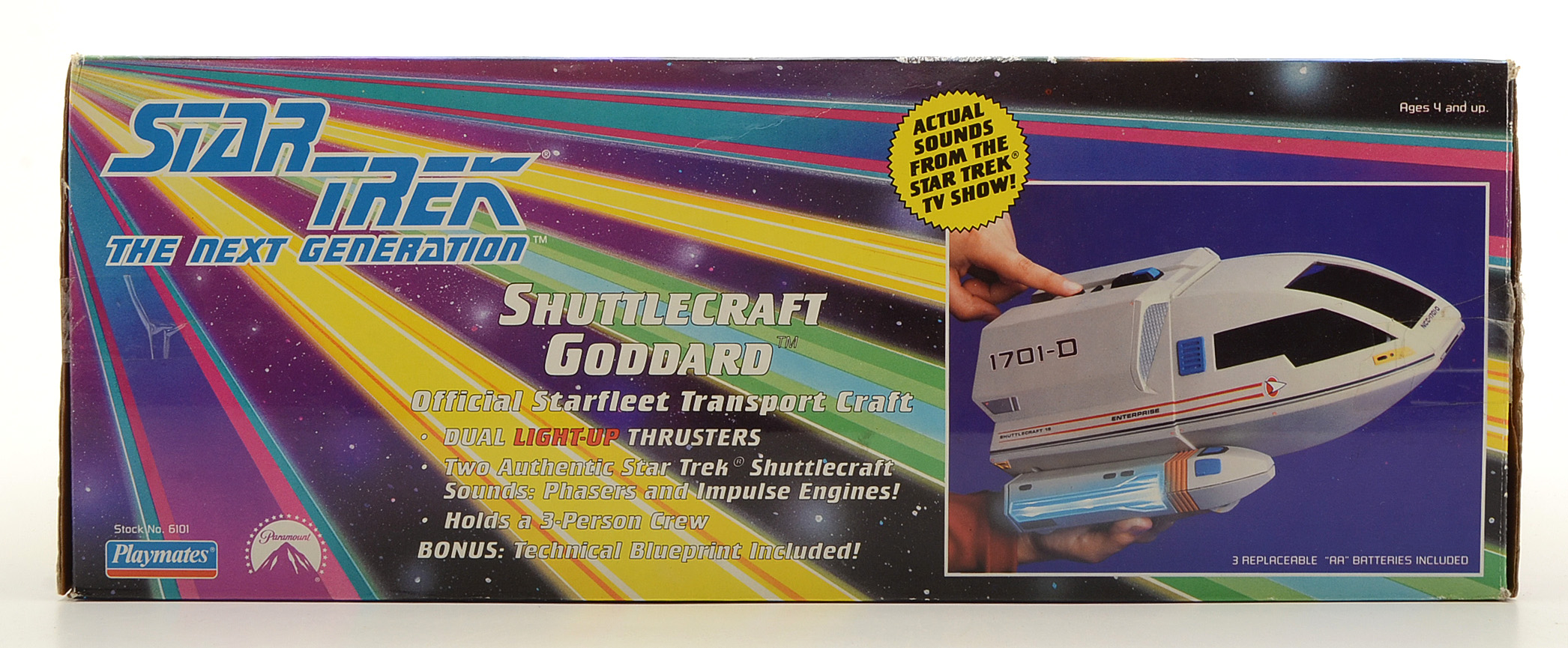 1992 "Star Trek" Shuttlecraft Goddard Vehicle Mint in Box